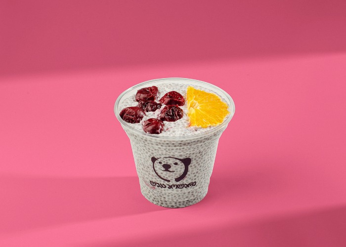 ჩია ხილის პუდინგი