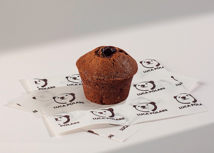 შოკოლადის მაფინი ალუბლით